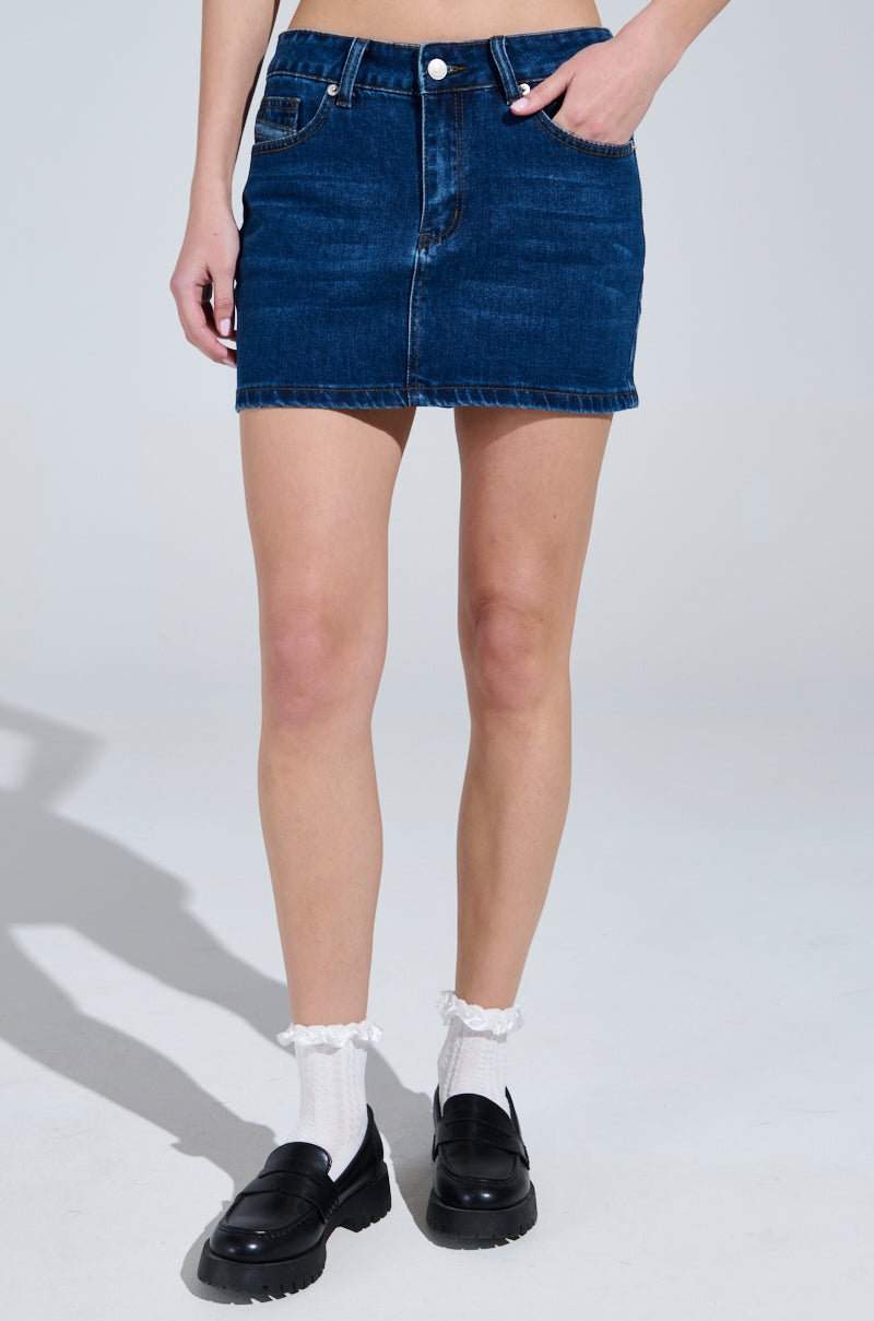 JOLENE DENIM MINI SKIRT