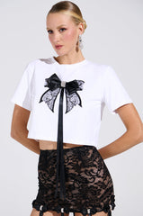 GIRLY POP BOW TEE