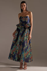 IN THE WILD BROCADE MAXI SKIRT
