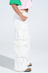 GET RIGHT TO IT CARGO DENIM PANT