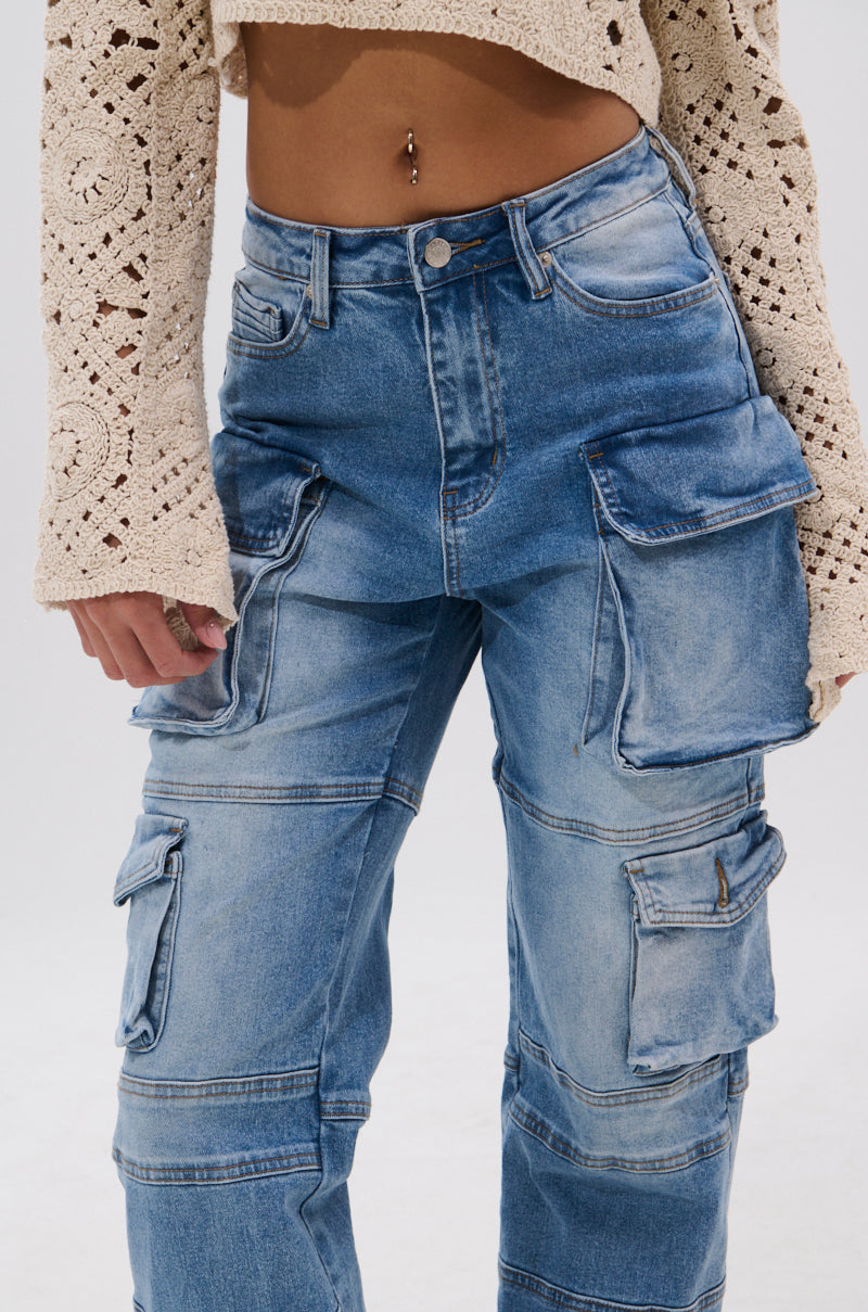 IRIS CARGO DENIM PANT