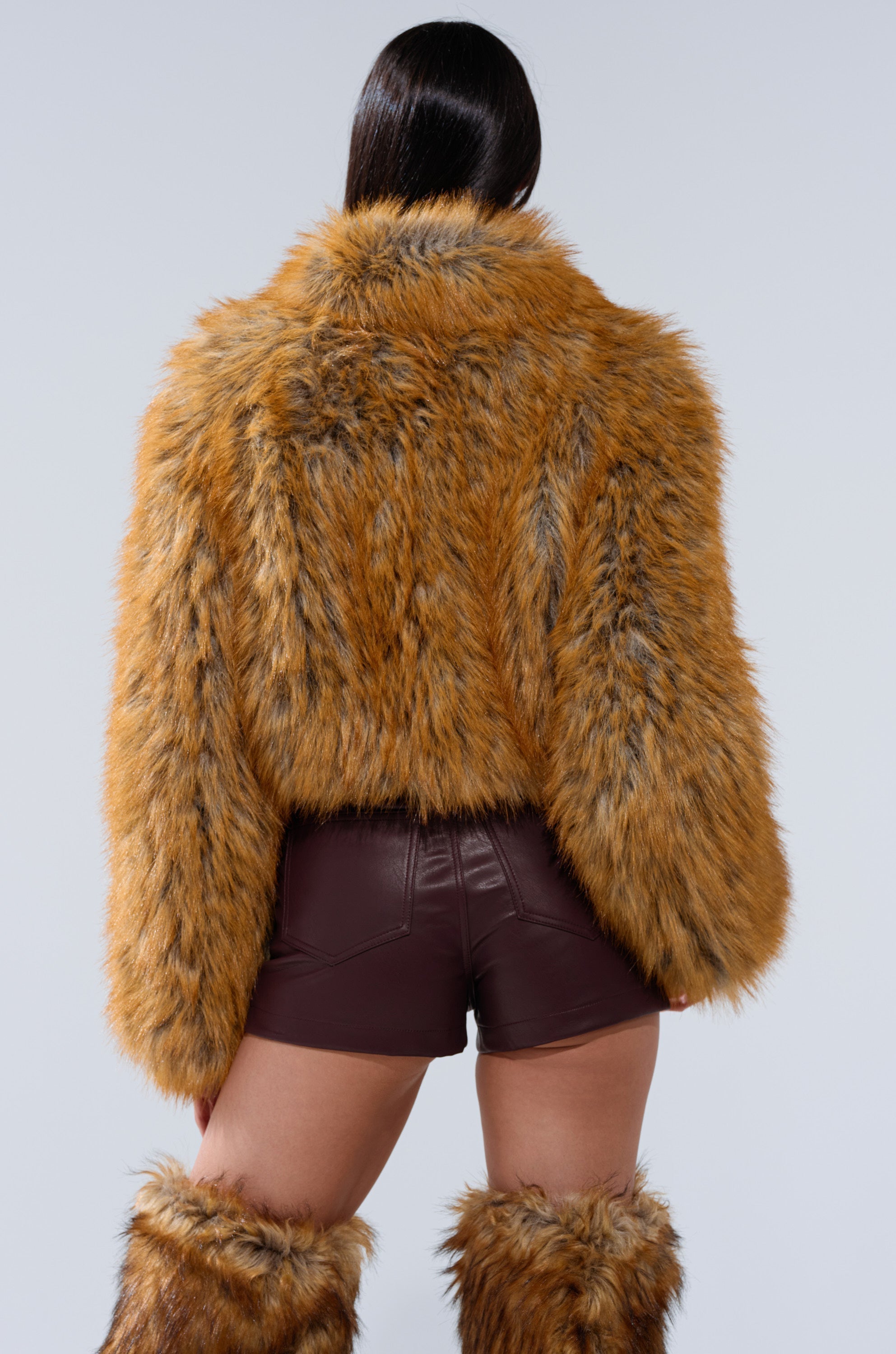 LAY LOW FAUX FUR BOMBER
