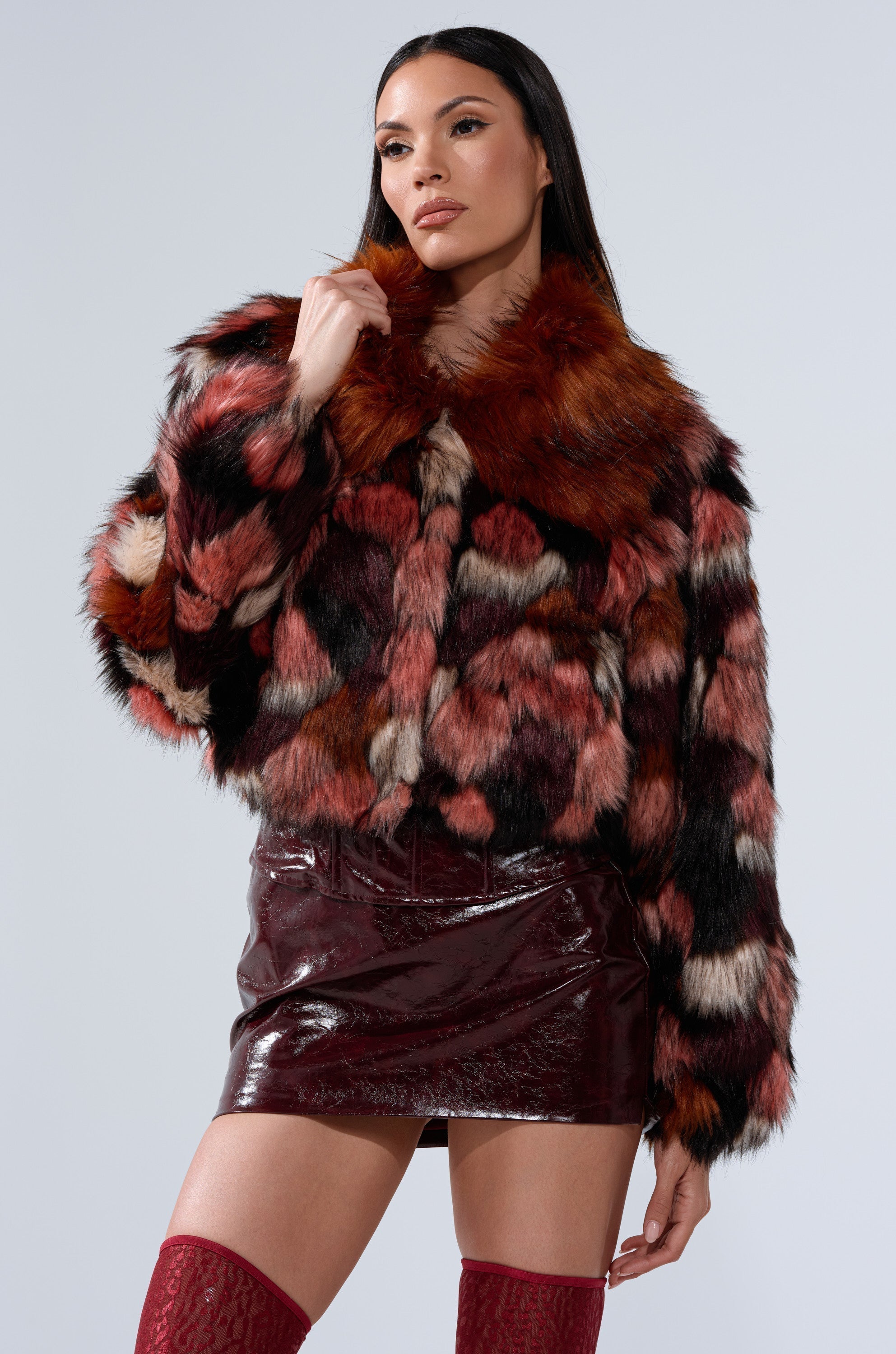 DELTA FAUX FUR COAT