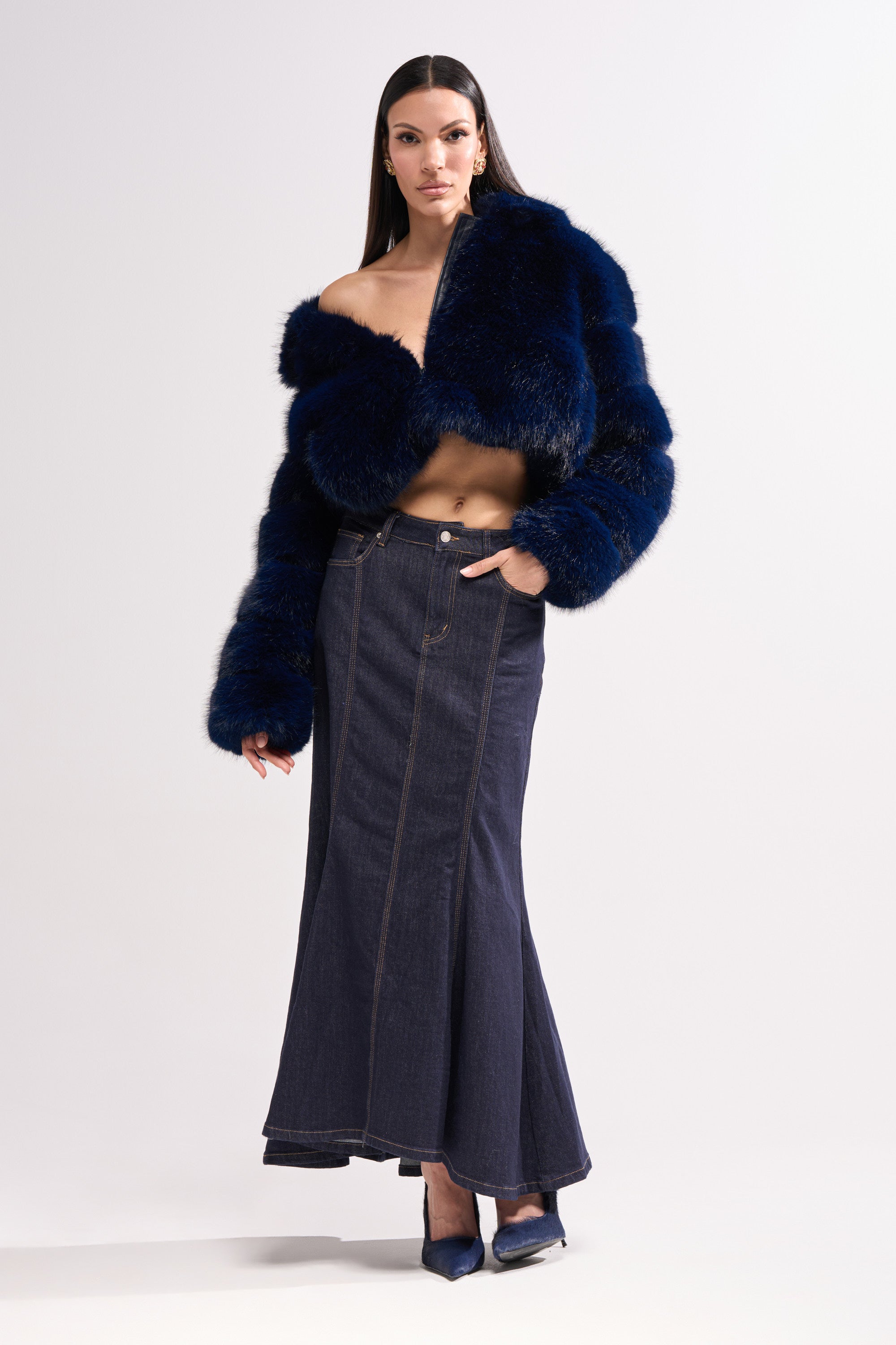 KEIKO FAUX FUR COAT