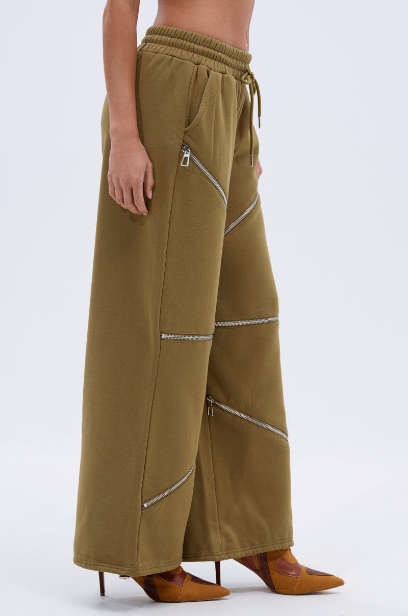 CALI MULTI ZIPPER SWEATPANT
