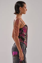 LETS PARTY BROCADE CORSET
