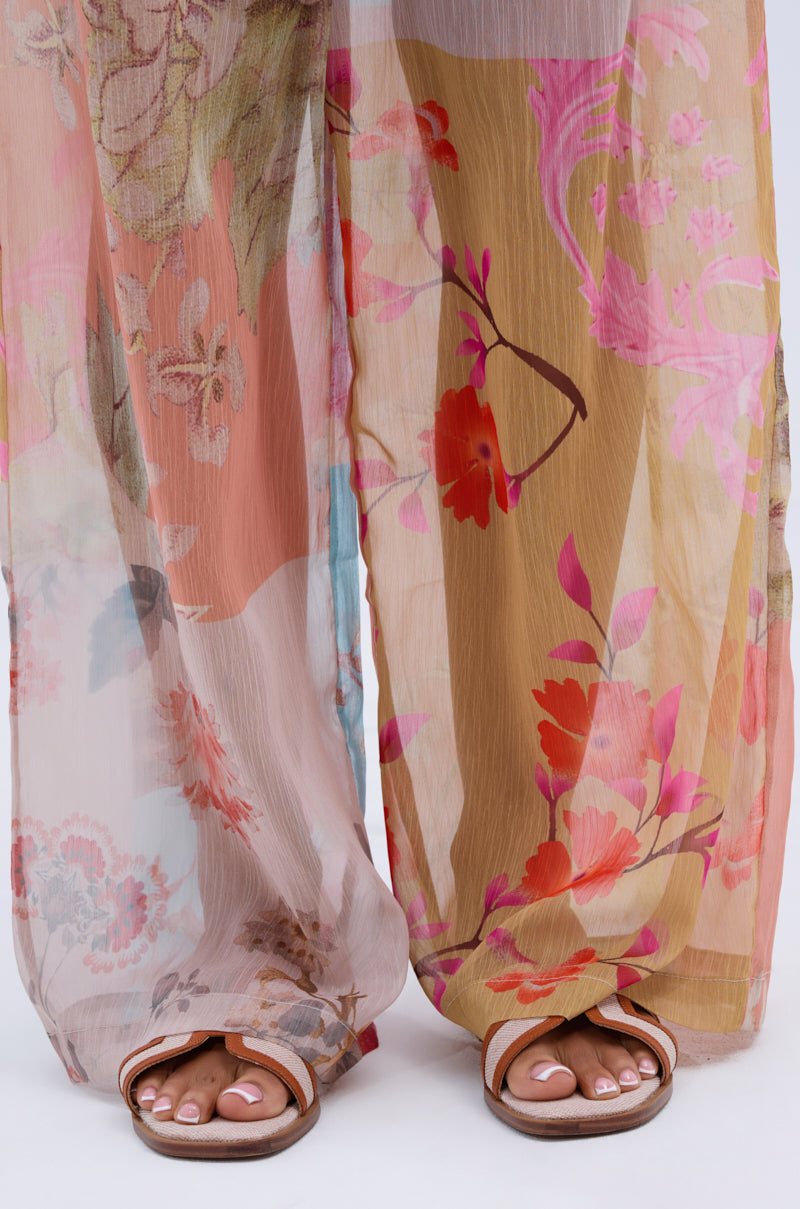 LILY CHIFFON WIDE LEG PANT
