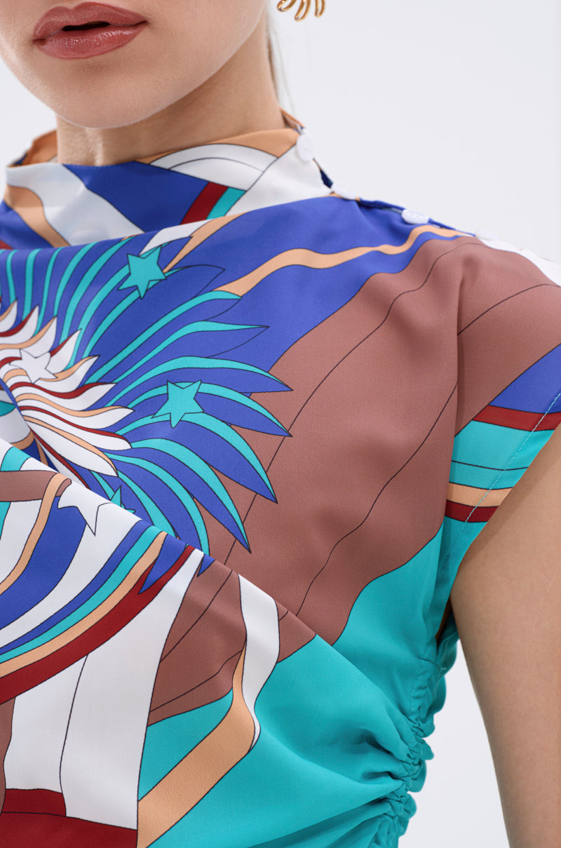 ASHTIN PRINTED BLOUSE