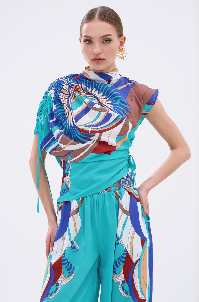 ASHTIN PRINTED BLOUSE
