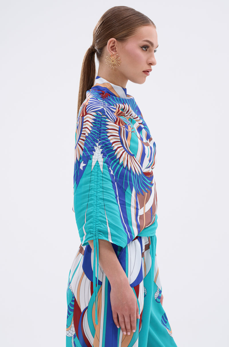 ASHTIN PRINTED BLOUSE