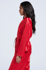 HOLD ONTO ME TIE FRONT BLOUSE