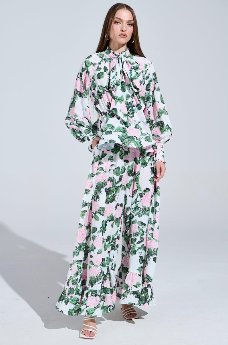 DIANE FLORAL PEPLUM BLOUSE