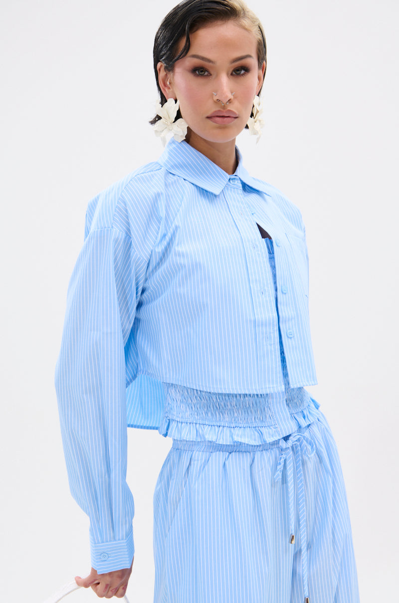 ASHLEY BUTTON DOWN TOP