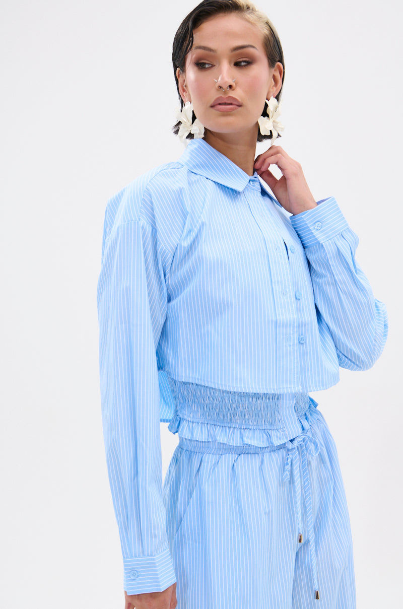 ASHLEY BUTTON DOWN TOP