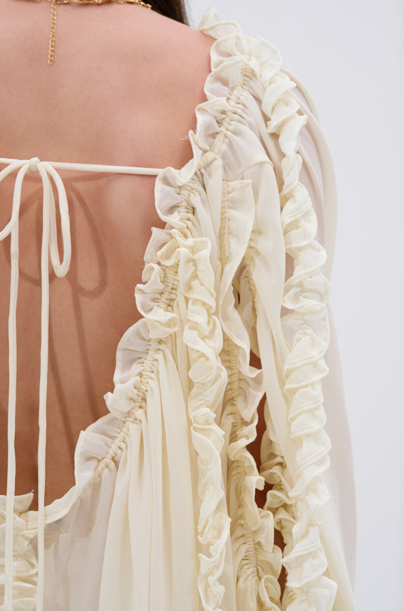 LILA WOVEN DRAPEY BLOUSE