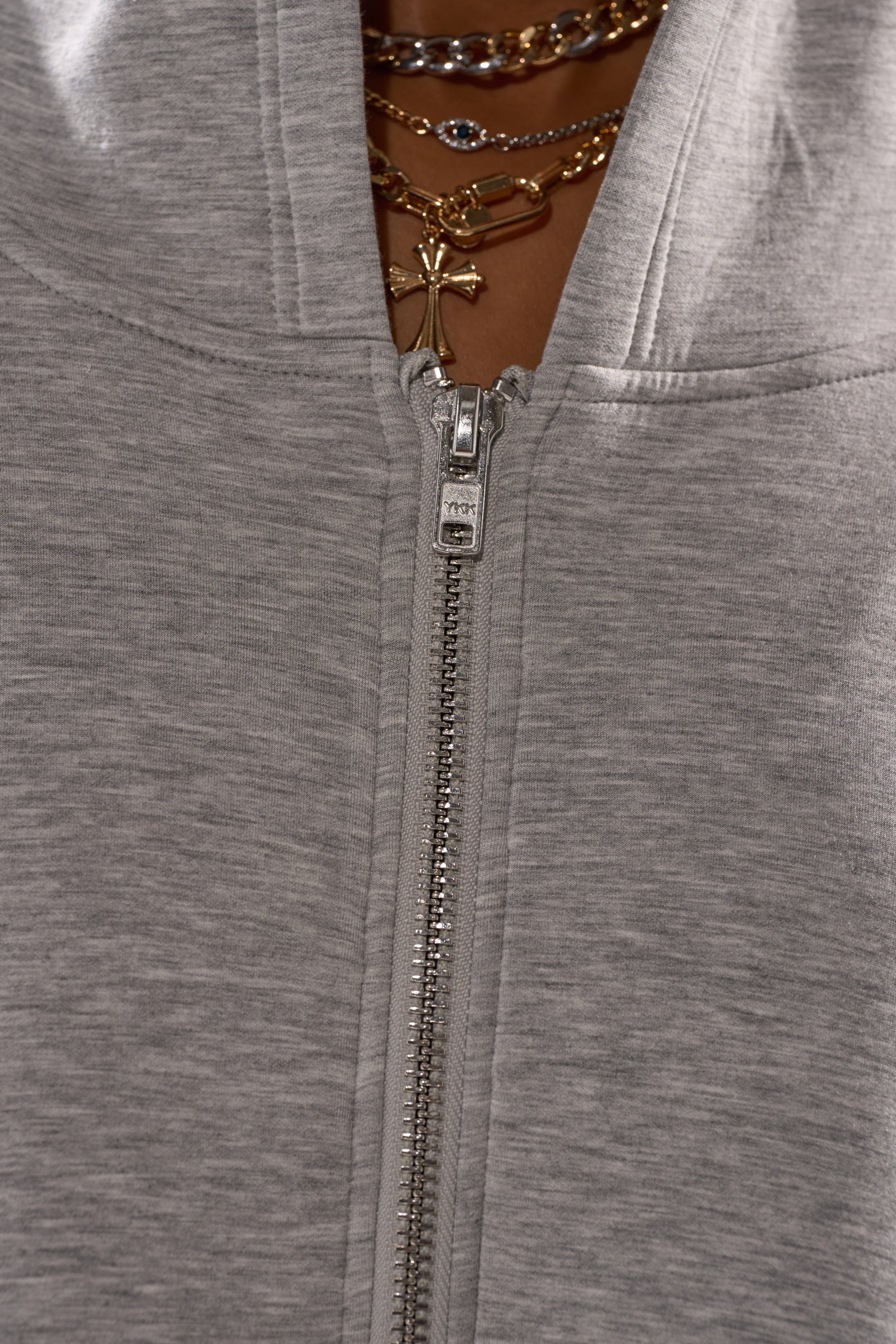 CREW LOVER OVERSIZED ZIP UP SWEATSHIRT