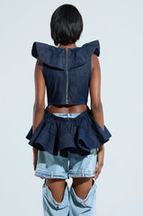 MISS FASHIONISTA SLEEVELESS BLOUSE