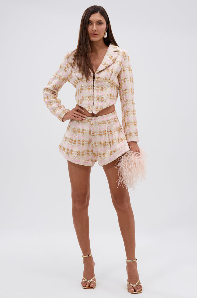 FLORENCE TWEED SHORT
