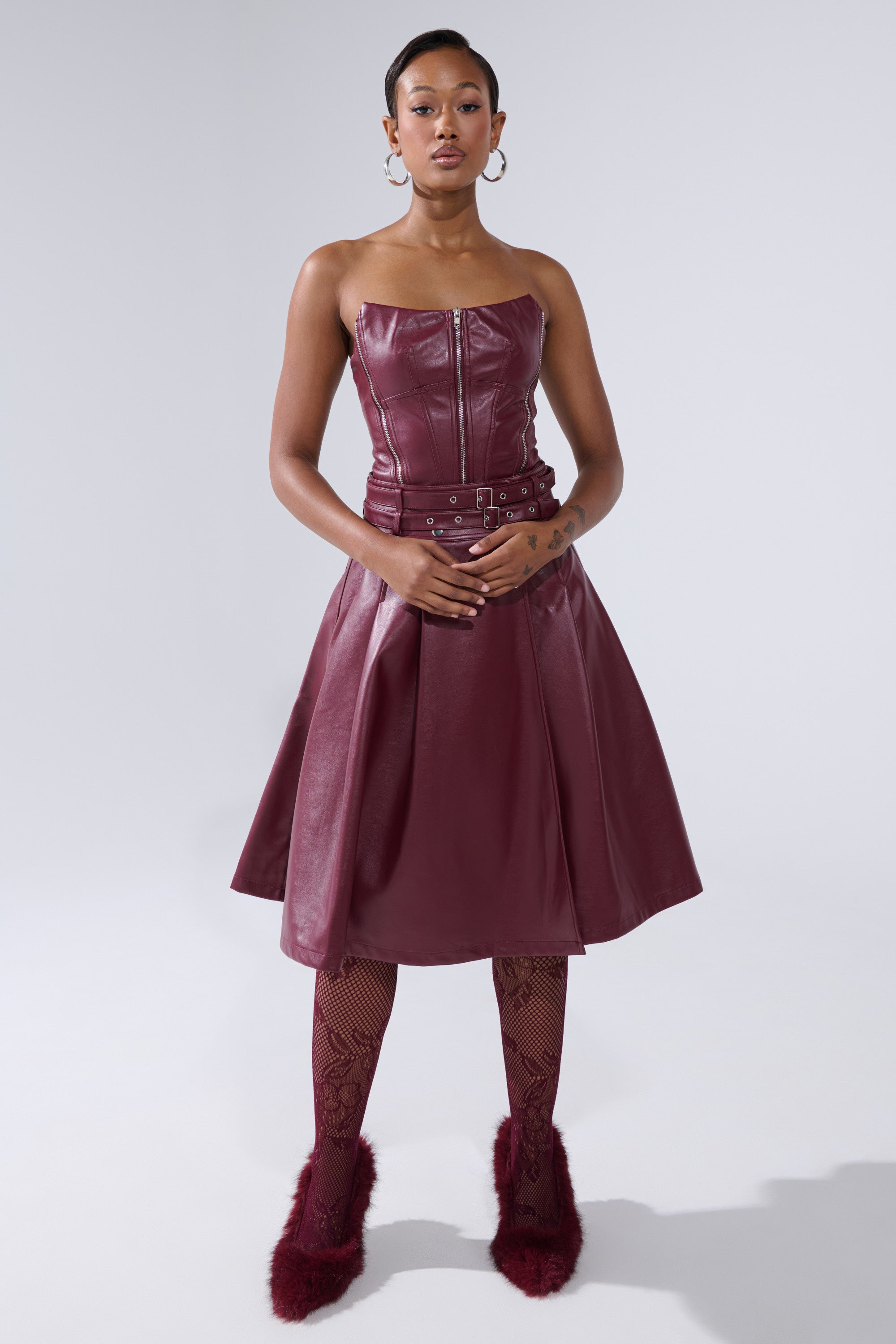 FEELING THE ENERGY MIDI SKIRT