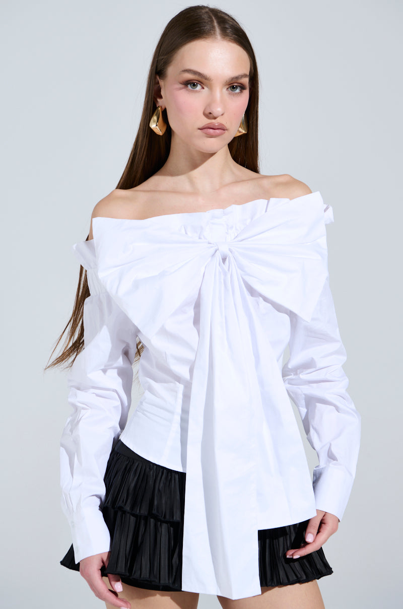BOWED UP BLOUSE
