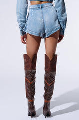 NO APOLOGIES DENIM SHORT