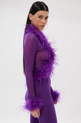 PUMPED UP FEATHER BLOUSE