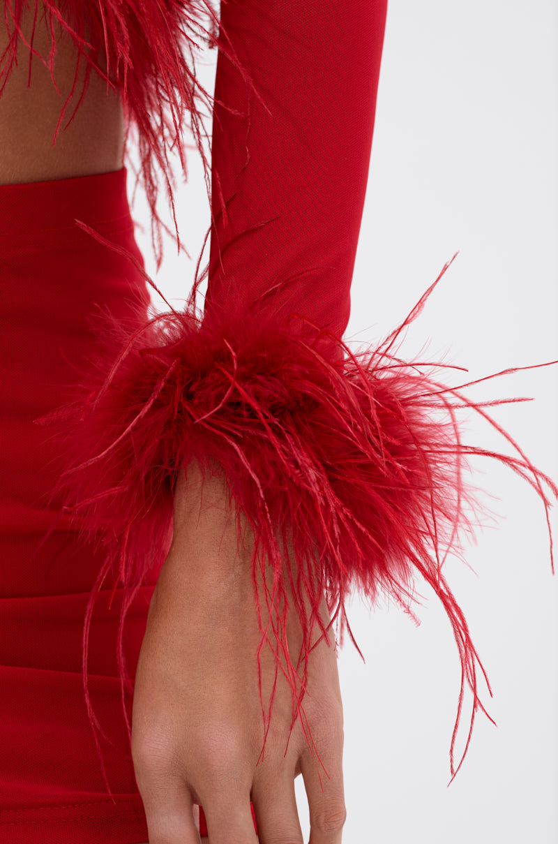 FIERCE FEATHER BLOUSE