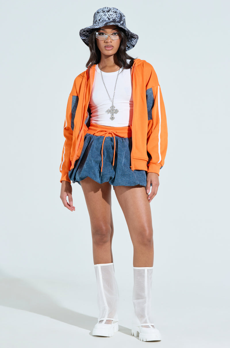 IN YOUR FACE ZIP UP SWEATSHIRT