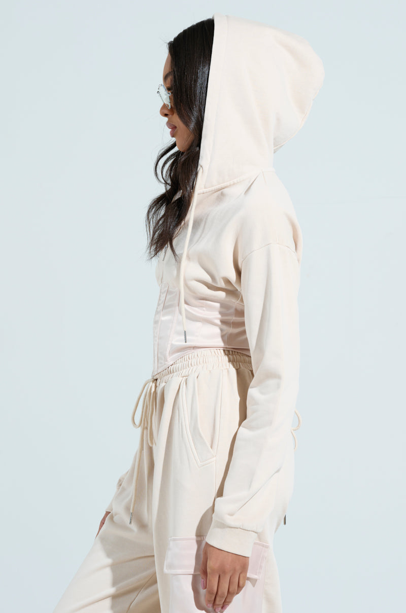 AROUND THE WORLD ZIP UP SWEATSHIRT