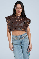 LAY LOW CUT OUT BLOUSE