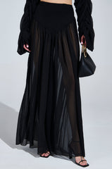 LAURA RUCHED PALAZZO PANT