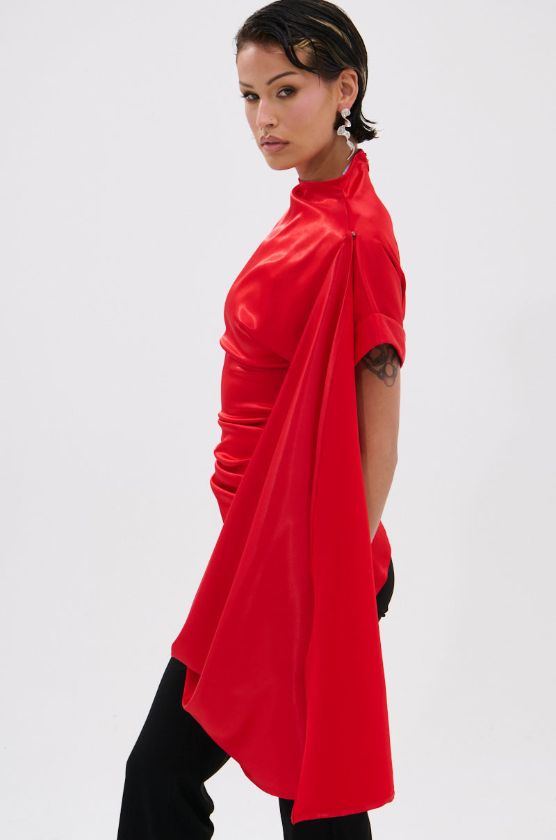 HILLARY SATIN BLOUSE