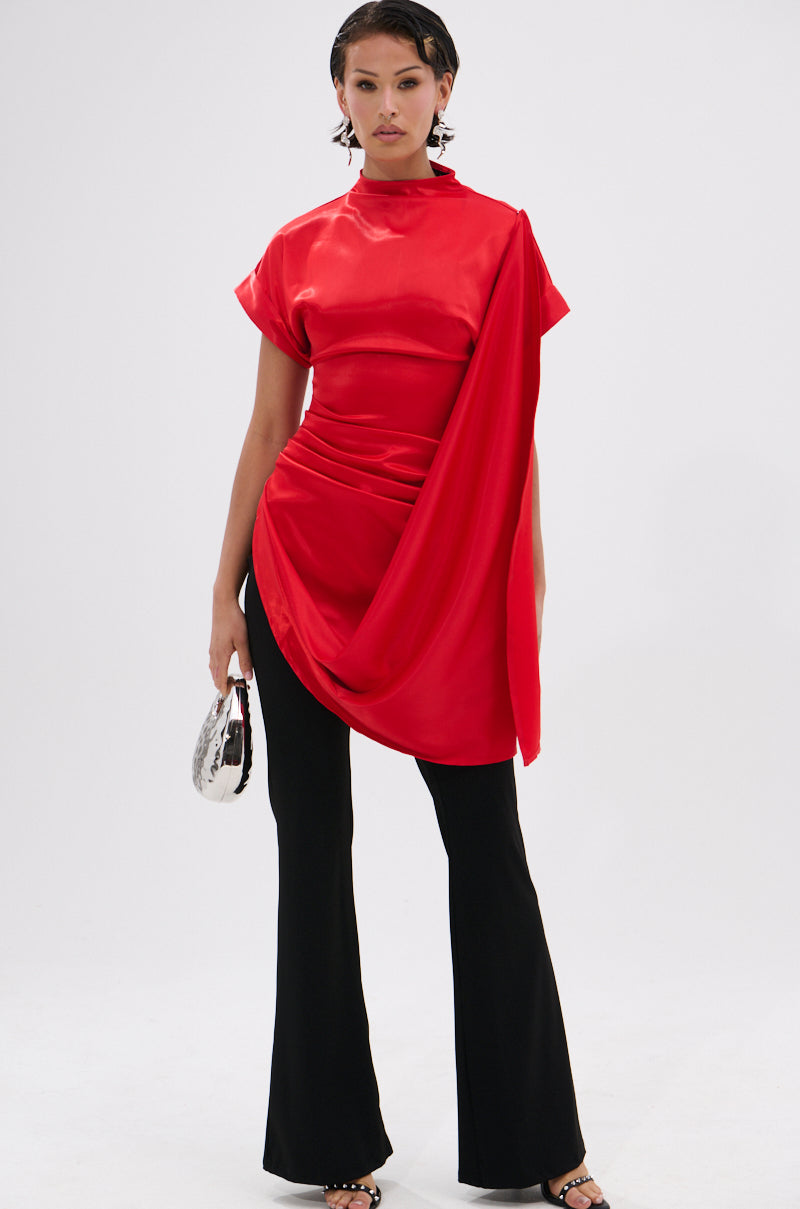 HILLARY SATIN BLOUSE