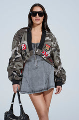 ON THE RUN CAMO SHRUG