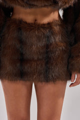 COZY VIBES FUR MINI SKIRT