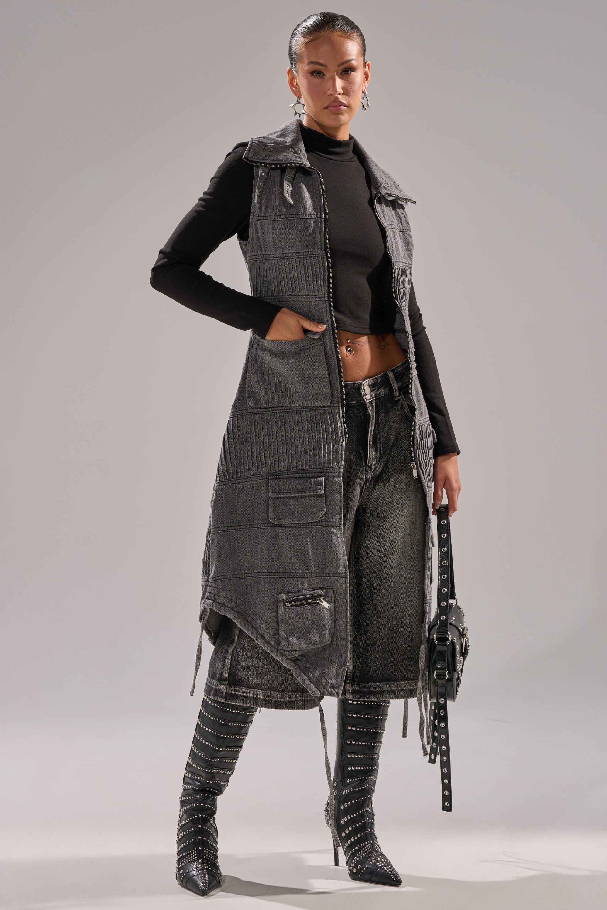 KEEP YOU WAITING DENIM VEST