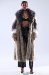 POISON IVY FAUX FUR COAT