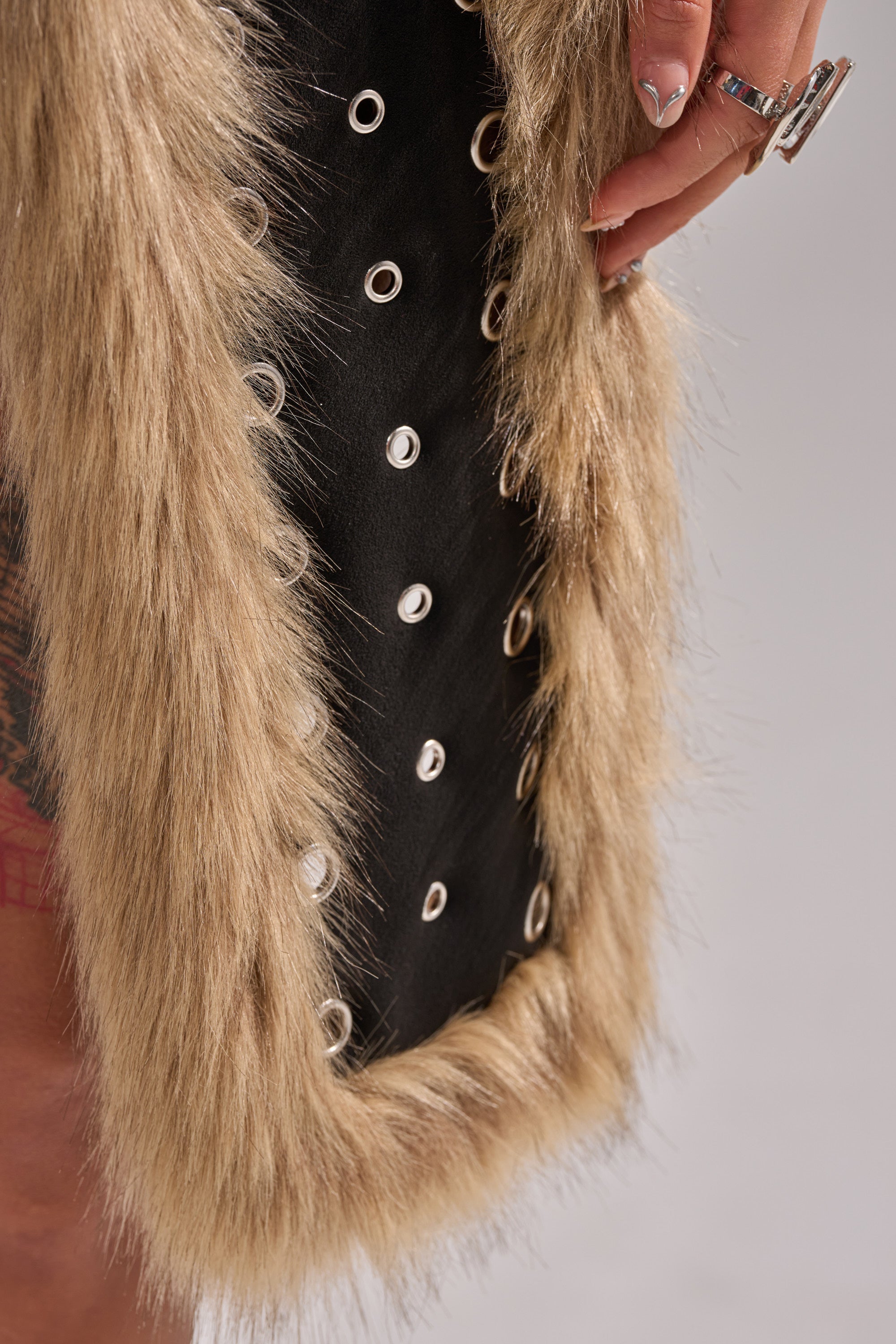 ICY HOT FUR BRALETTE