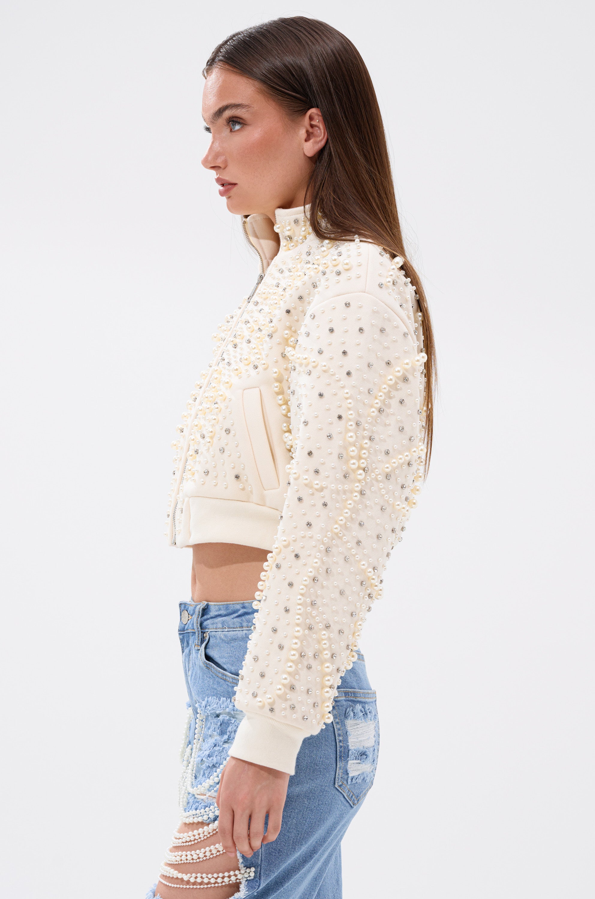 GOODIE TWO SHOES EMBELLISHED BOMBER