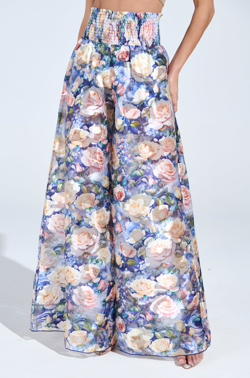 EXALTED FLORAL PALAZZO PANT