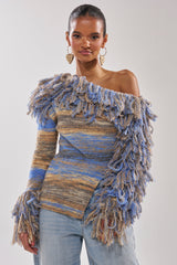 FRINGE FOR DAYS SWEATER