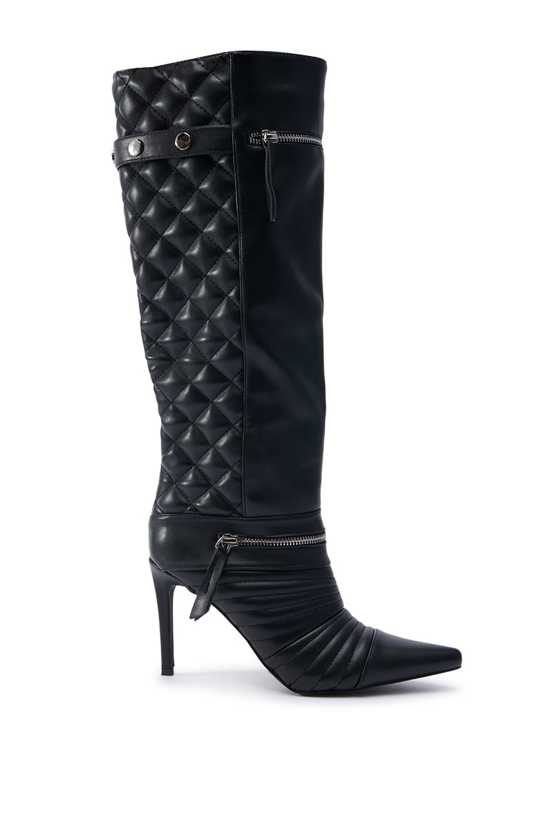 AZALEA WANG LYRICAL BLACK STILETTO BOOT