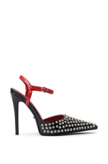 AZALEA WANG LYSANDER BLACK MULTI PUMP STILETTO