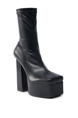 AZALEA WANG MADDER BLACK PLATFORM BOOTIE