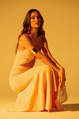 LOOKING FOR FUN KNIT MAXI DRESS IN YELLOW