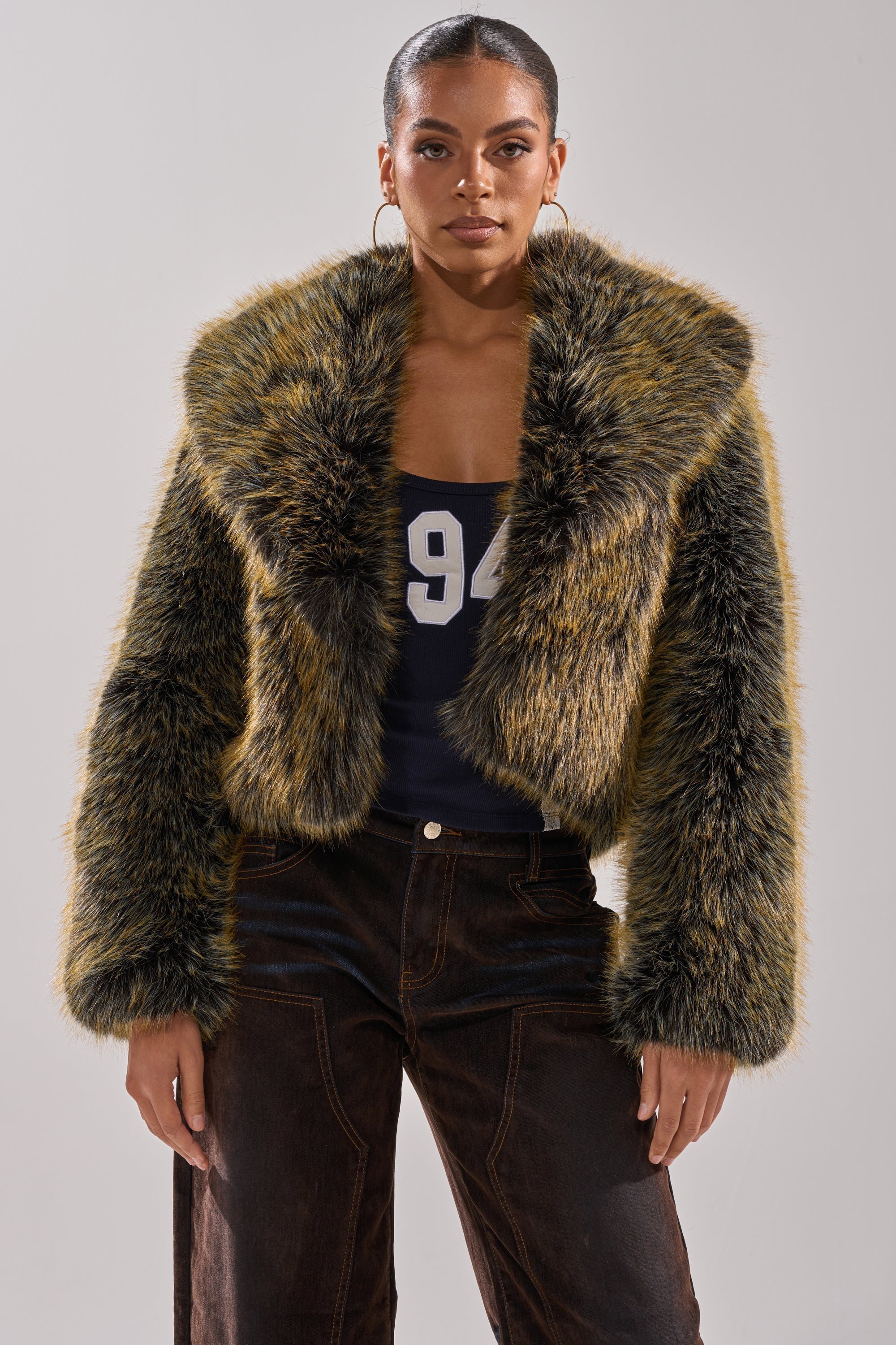 LIMONCELLO FAUX FUR COAT