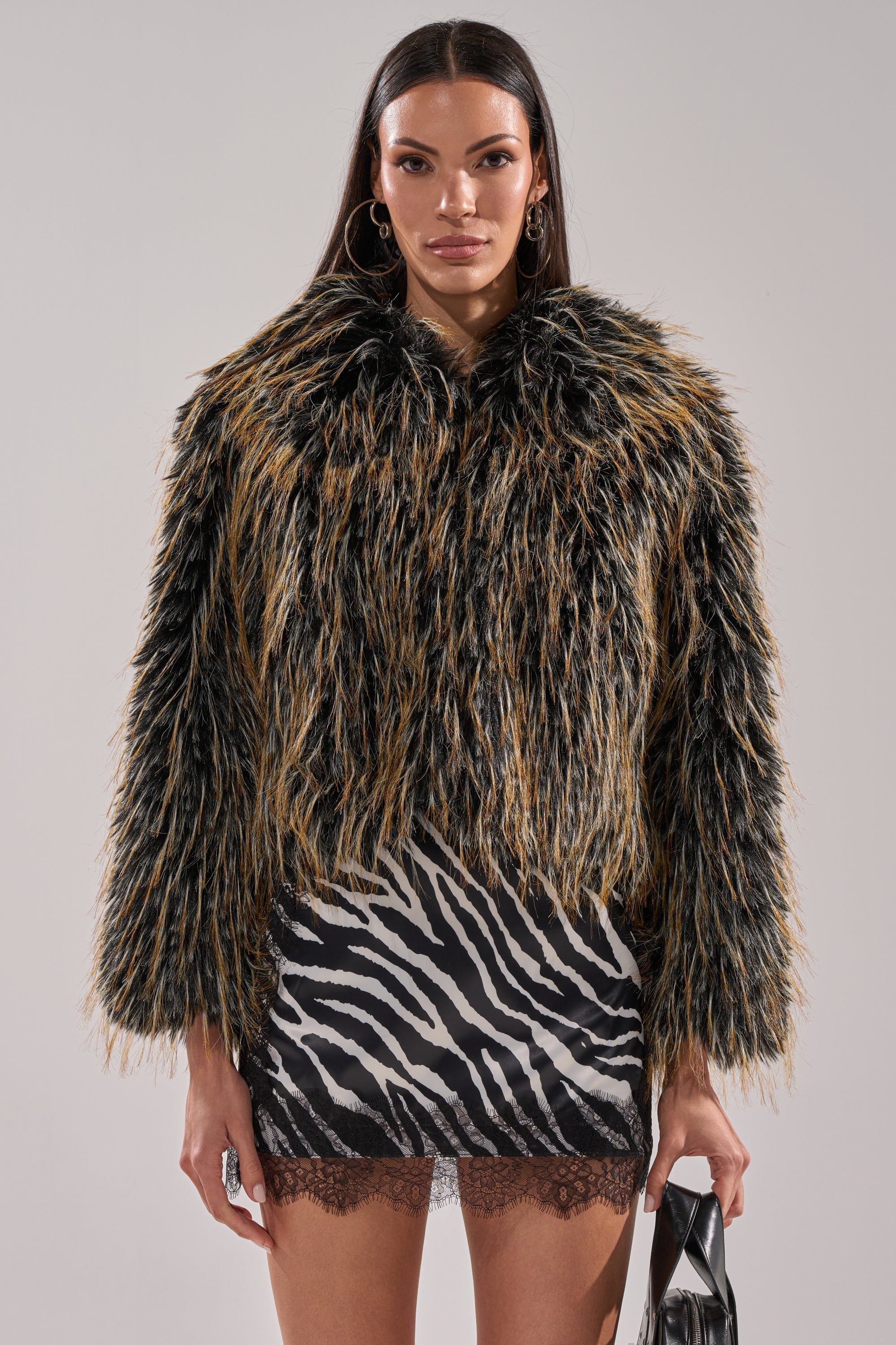 JUPITER FAUX FUR COAT
