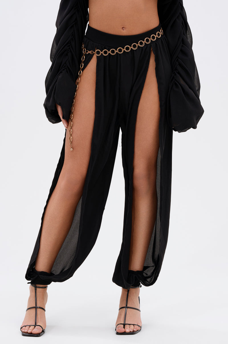 COOL WITH ME JOGGER WITH FRONT SLITS