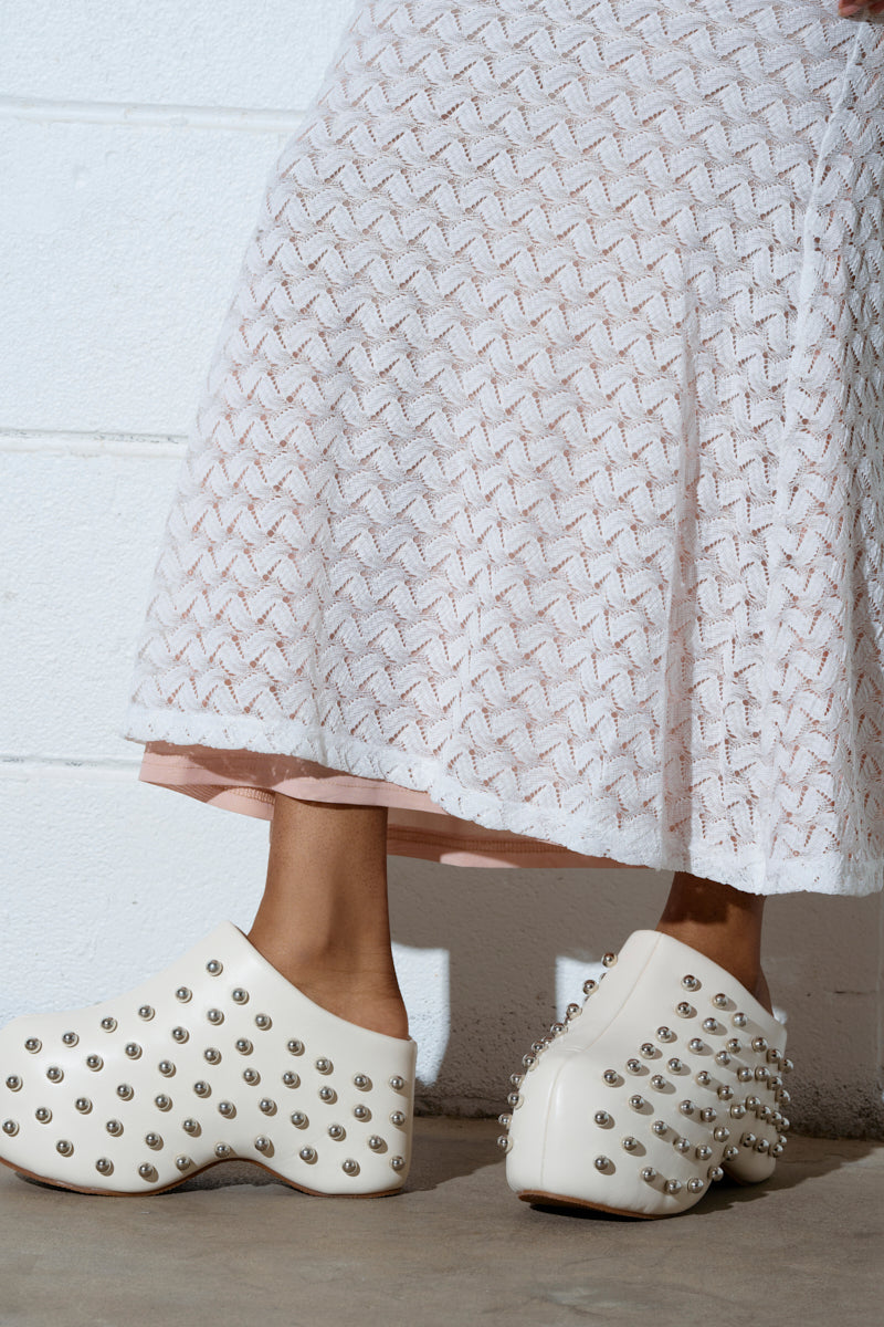 AZALEA WANG ROMESCO BONE CLOG