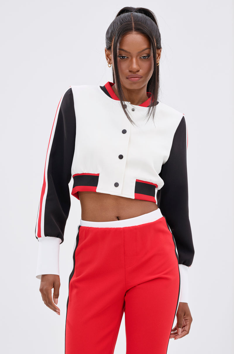 NEW RAYE CROPPED BOMBER